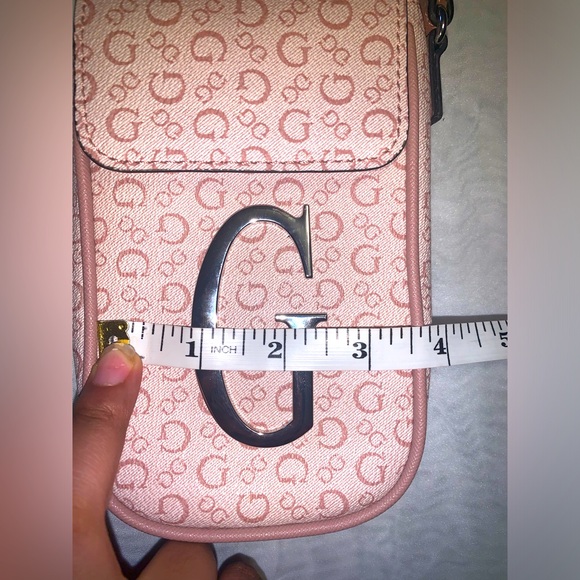 GUESS G” Logo Coated Canvas Maloney Mini Crossbody Phone Bag - Picture 8 of 10